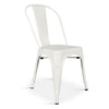 Chaise Industrielle Blanche - Lot de 4