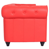 Fauteuil Chesterfield Rouge