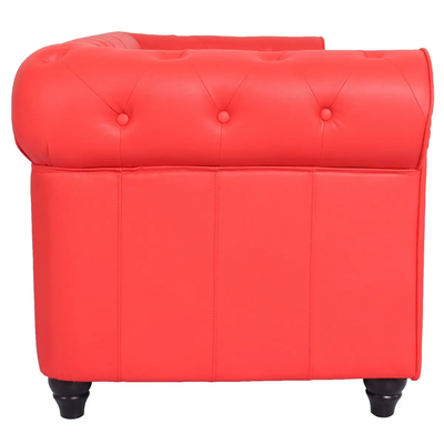 Fauteuil Chesterfield Rouge