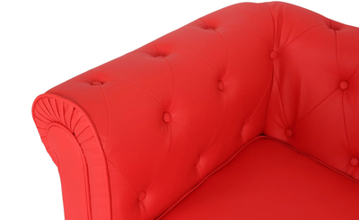 Fauteuil Chesterfield Rouge