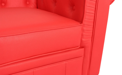 Fauteuil Chesterfield Rouge