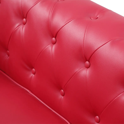 Fauteuil Chesterfield Rouge