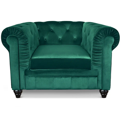 Fauteuil Chesterfield Vert