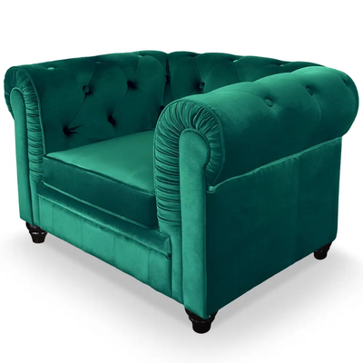 Fauteuil Chesterfield Vert