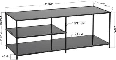 Meuble TV Industriel en Verre