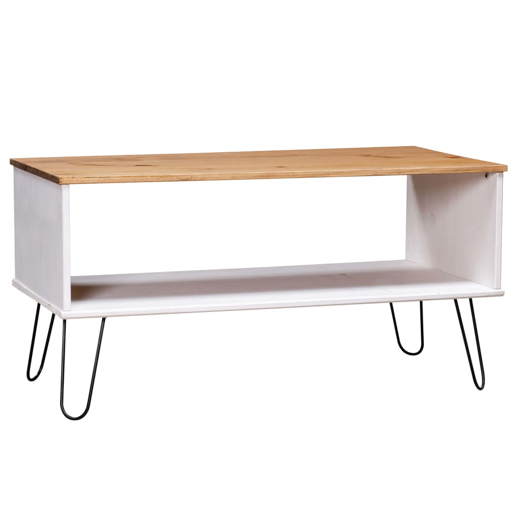 Table Basse Blanche Industrielle