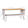 Table Basse Blanche Industrielle