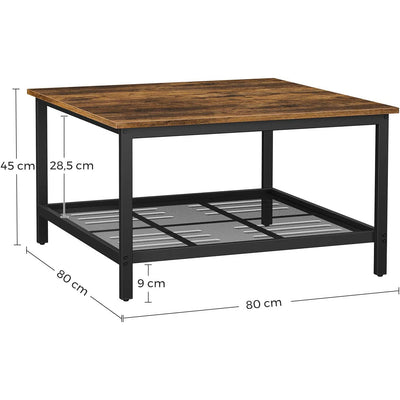 Table Basse Carrée Industrielle