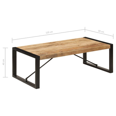 Table Basse Manguier Industrielle