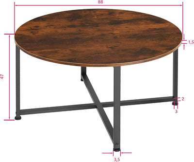 Table Basse Ronde Industrielle