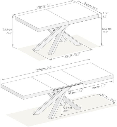 Table Extensible Industrielle