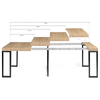 Table Console Extensible Industrielle