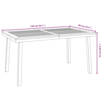 Table de Jardin Industrielle