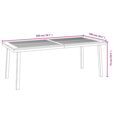 Table de Jardin Industrielle