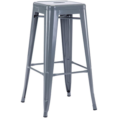 Tabouret de Bar Industriel Gris