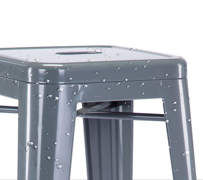 Tabouret de Bar Industriel Gris