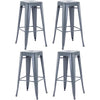 Tabouret de Bar Industriel Gris