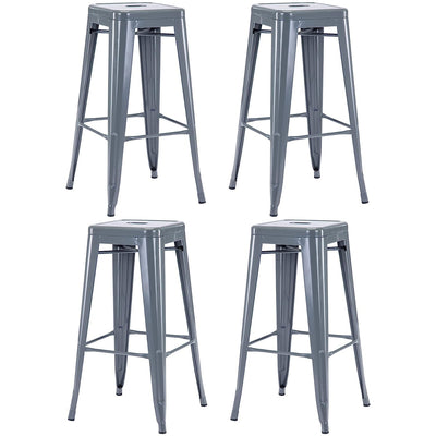 Tabouret de Bar Industriel Gris