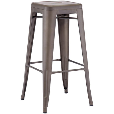 Tabouret de Bar Industriel Marron