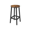 Tabouret de Bar Industriel Métal et Bois - Lot de 2