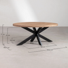 Table Ovale Industrielle