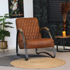 Fauteuil Cuir Cognac Vintage