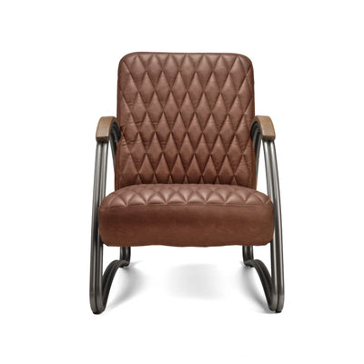 Fauteuil Cuir Cognac Vintage