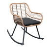 Fauteuil à Bascule Rotin Vintage