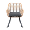 Fauteuil à Bascule Rotin Vintage