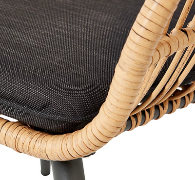 Fauteuil à Bascule Rotin Vintage