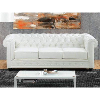 Canapé Chesterfield Blanc