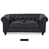 Canapé Industriel Chesterfield noir