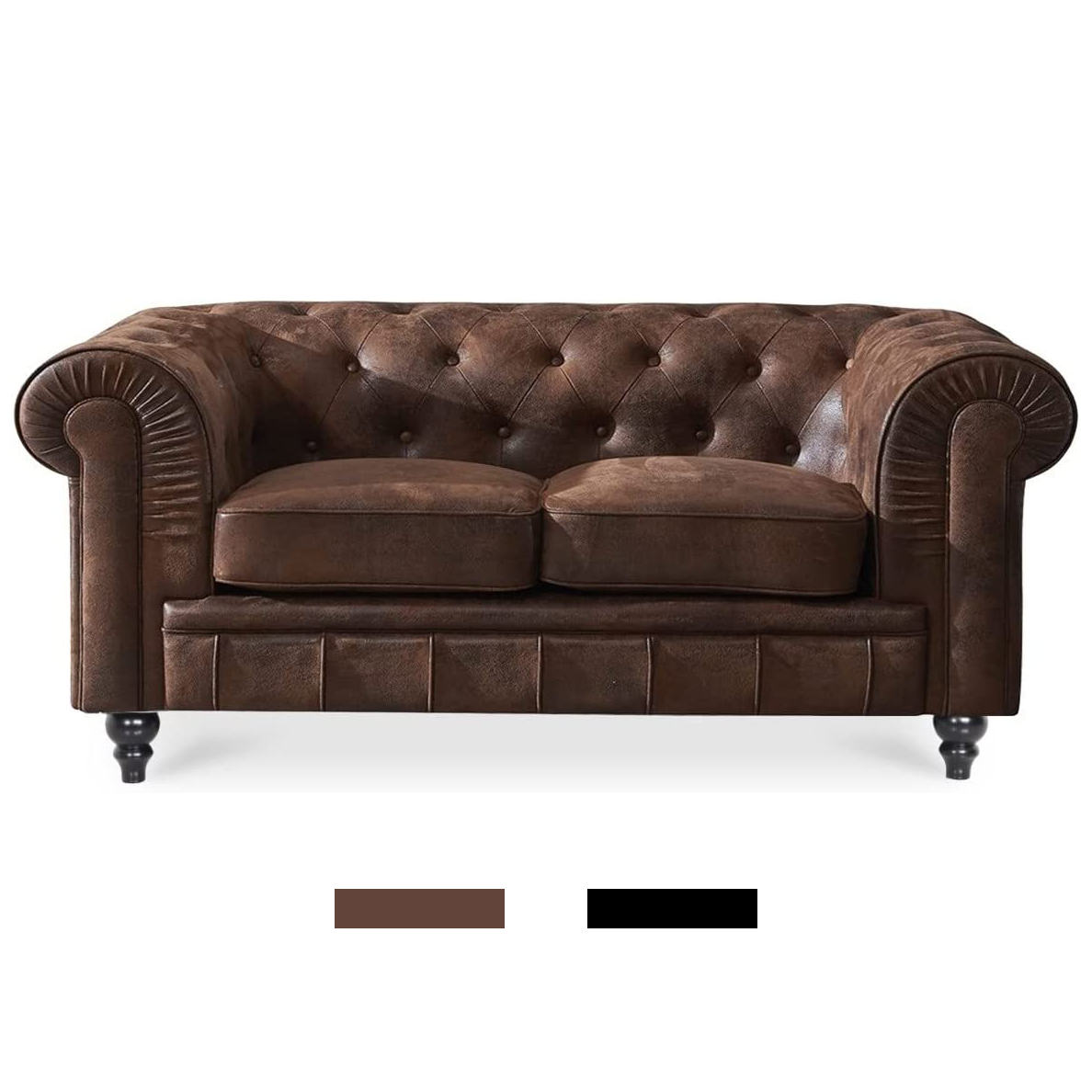 Canapé Industriel Chesterfield marron