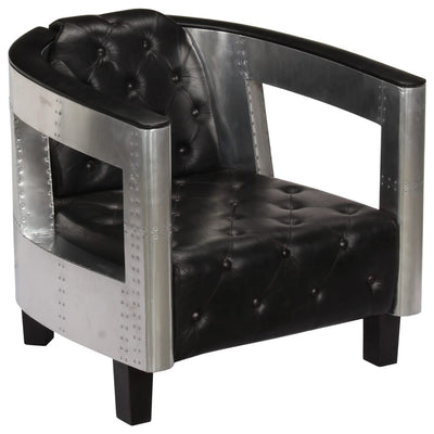 Fauteuil Aviateur Cuir et Metal