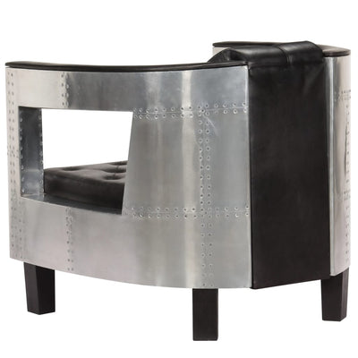 Fauteuil Aviateur Cuir et Metal