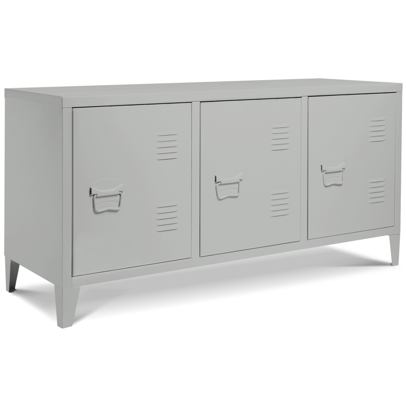 buffet metal gris style industriel