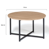 Petite Table Basse Ronde Industrielle