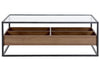 Table Basse Industrielle Bois Metal et Verre