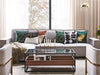 Table Basse Industrielle Bois Metal et Verre